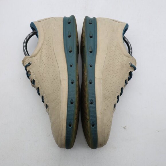 Ecco Cool Gore-Tex Golf Cream Sneaker Men's EU Size 42 Lace Up Low Top Comfort - Picture 7 of 12